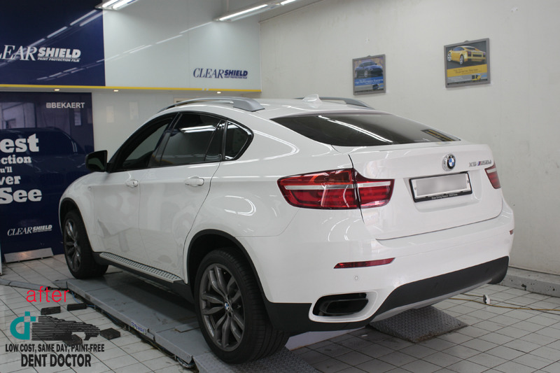 BMW X6 문콕덴트복원(수입차 덴트복원전문-덴트닥터 본사) | 보배드림 장착시공사진