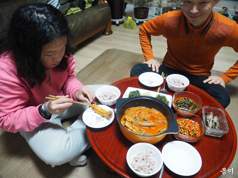 오늘은 나물반찬,